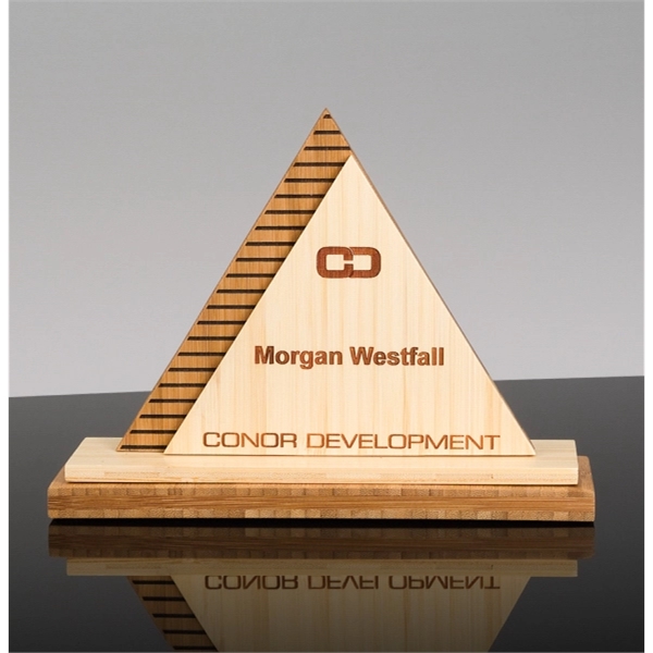 Geo Laser Bamboo Desk Award - Geo Laser Bamboo Desk Award - Image 1 of 2