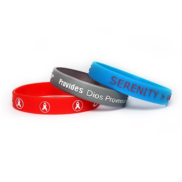 Embossed Silicone Wristband - Embossed Silicone Wristband - Image 0 of 0