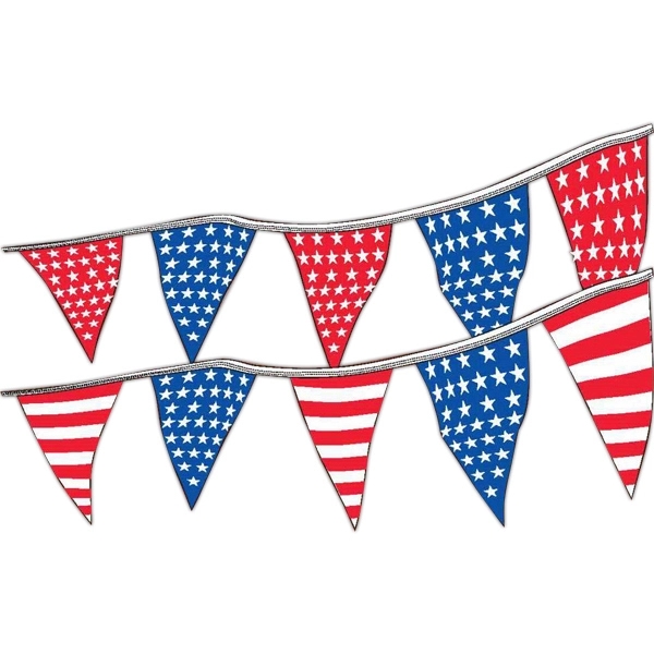 30' Americana Pennant - 4 mil Economy - 30' Americana Pennant - 4 mil Economy - Image 0 of 0