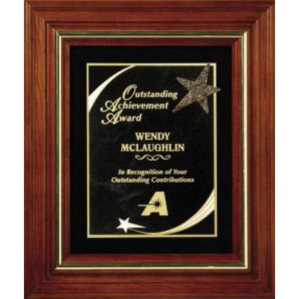 Americana Plaque with Velour - Americana Plaque with Velour - Image 1 of 2