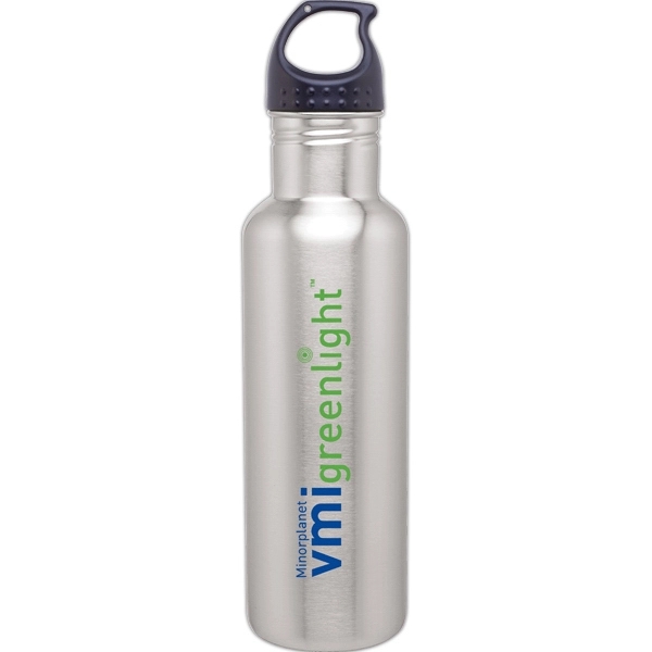 24 oz h2go Bolt Single Wall Stainless Steel Water Bottle - 24 oz h2go Bolt Single Wall Stainless Steel Water Bottle - Image 0 of 3