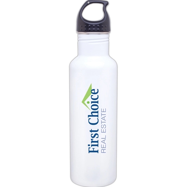 24 oz h2go Bolt Single Wall Stainless Steel Water Bottle - 24 oz h2go Bolt Single Wall Stainless Steel Water Bottle - Image 1 of 3