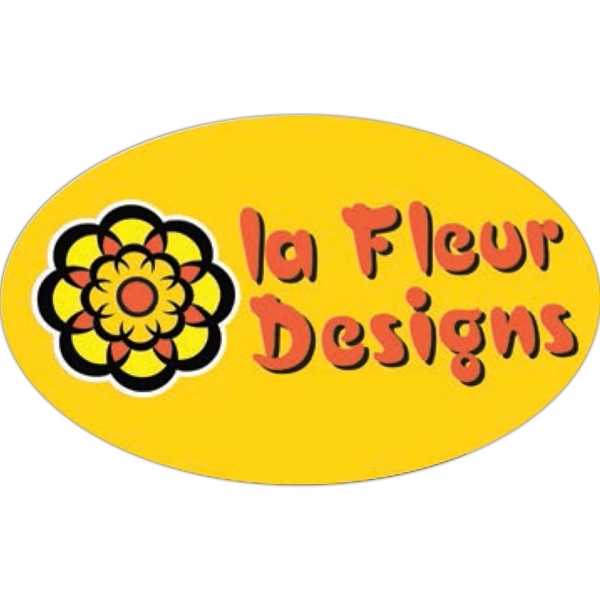 Custom Oval Sticker (5"x8") Digital
