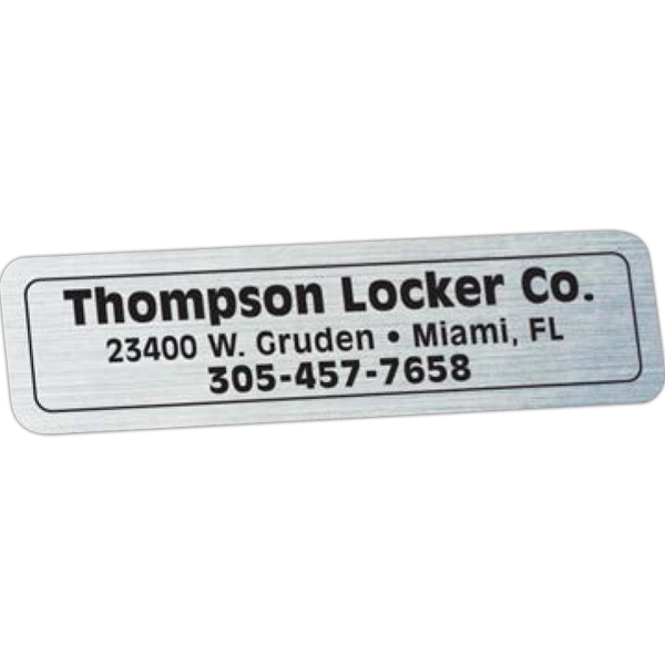 Rectangle Idento Vinyl Identification Decal (3/4"x2 3/4")