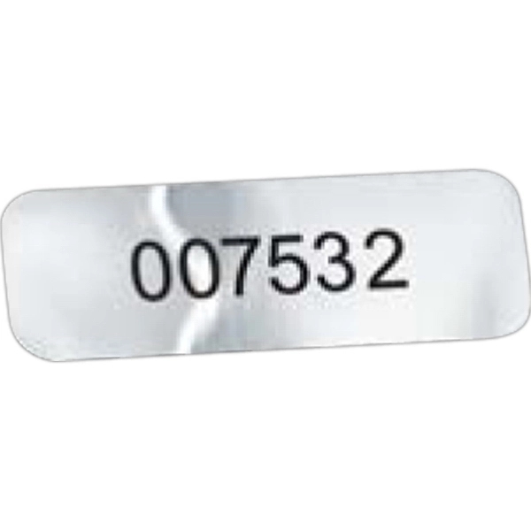 Rectangle Idento Vinyl Identification Decal (1/2"x1 1/2")