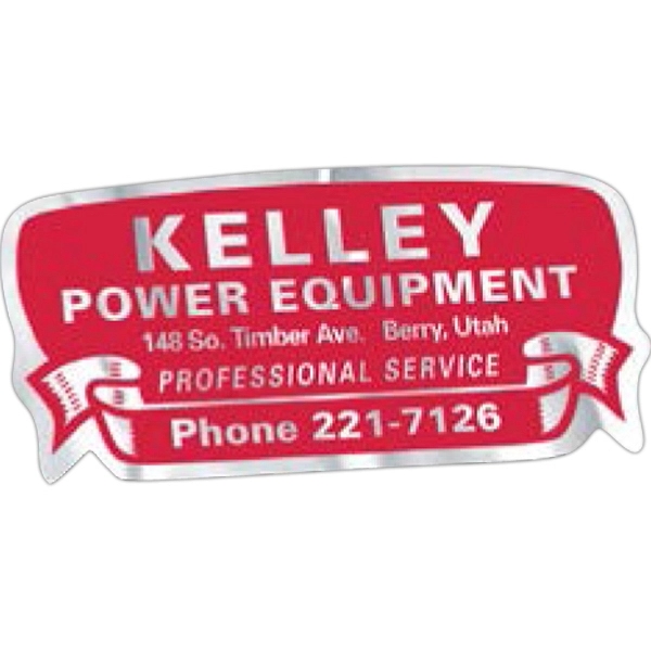 Rectangle w/ Banner Idento Vinyl Identification Decal