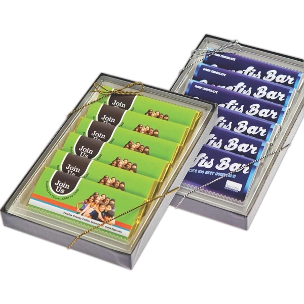 Six 1 3/4 oz. Wrapper Bar Gift Boxes