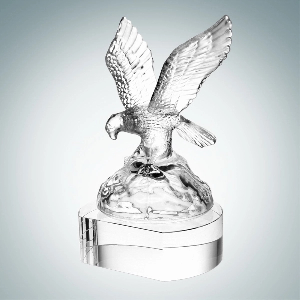 Soaring Eagle - Clear Crystal Base