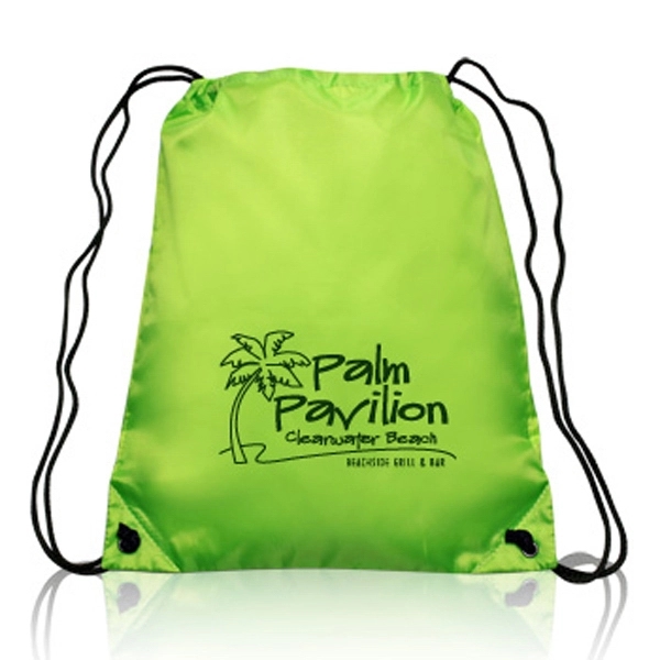 Classic Polyester Drawstring Backpacks - Classic Polyester Drawstring Backpacks - Image 9 of 30
