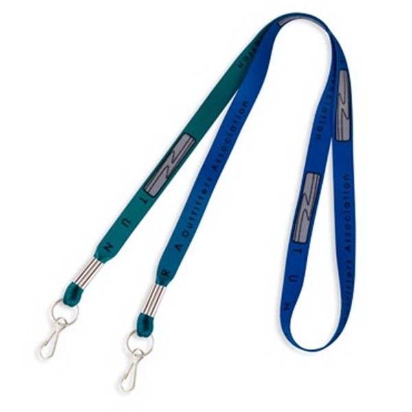 1/2" Color Match Name Tag Lanyard With Double Ended J-Hook