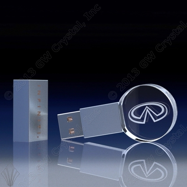 Circular Crystal Flash Drive - 4GB - Circular Crystal Flash Drive - 4GB - Image 0 of 0