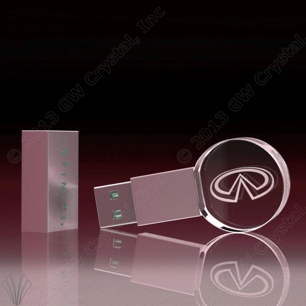 Crystal USB/Flash Drive-Crystal Circular LED 16GB - Crystal USB/Flash Drive-Crystal Circular LED 16GB - Image 0 of 0