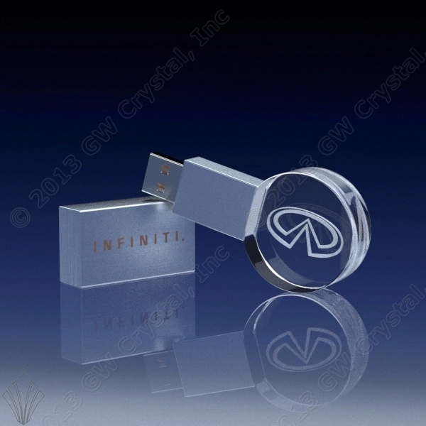 Circular Crystal Flash Drive - 8GB - Circular Crystal Flash Drive - 8GB - Image 0 of 0