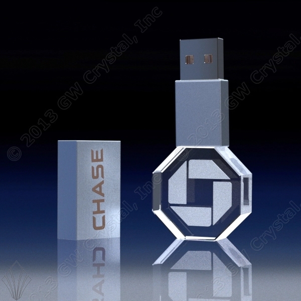 Octagon Crystal Flash Drive - 8GB - Octagon Crystal Flash Drive - 8GB - Image 0 of 0