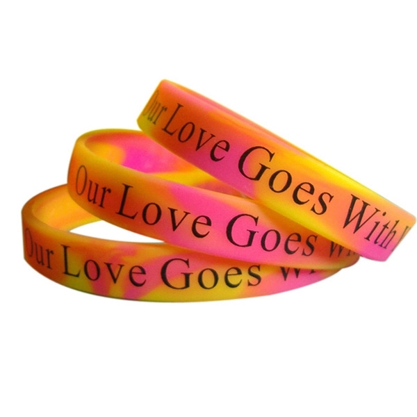 Custom Silkscreen Printed Silicone Wristbands-H - Custom Silkscreen Printed Silicone Wristbands-H - Image 6 of 11