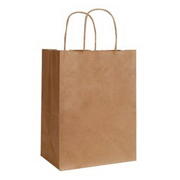 Natural Kraft Shopping Bag (8" x 4.75" x 10.5") - Natural Kraft Shopping Bag (8" x 4.75" x 10.5") - Image 0 of 0