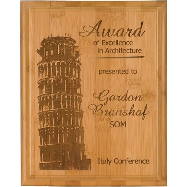 Engraved Bamboo Award Plaque - Engraved Bamboo Award Plaque - Image 0 of 1