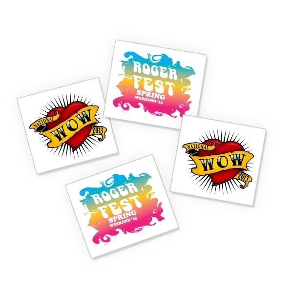 1.5" x 2" Custom Temporary Tattoos- High Quantity - 1.5" x 2" Custom Temporary Tattoos- High Quantity - Image 1 of 1