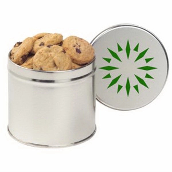Half Quart Round Tin / Mini Chocolate Chip Cookies