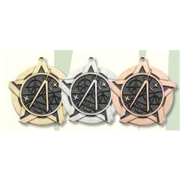 400 Series Superstar Medals, 2 1/4" - 400 Series Superstar Medals, 2 1/4" - Image 9 of 18