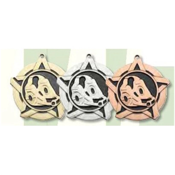 400 Series Superstar Medals, 2 1/4" - 400 Series Superstar Medals, 2 1/4" - Image 3 of 18