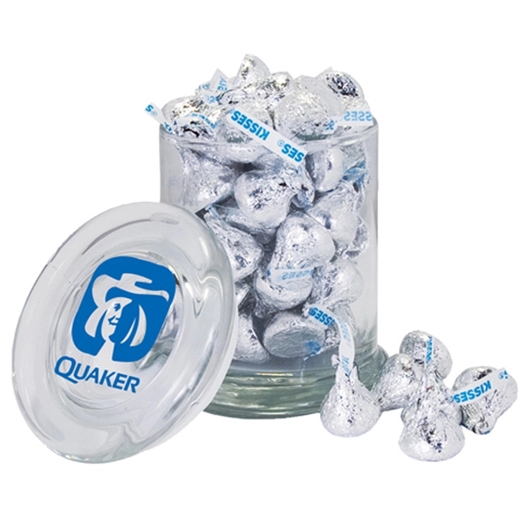 Gourmet Glass Candy Jar filled with Salt Water Taffy