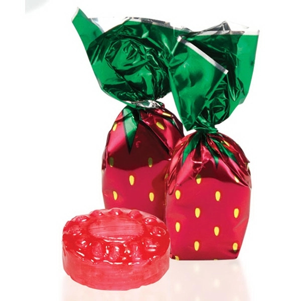 Individually wrapped strawberry delight candy