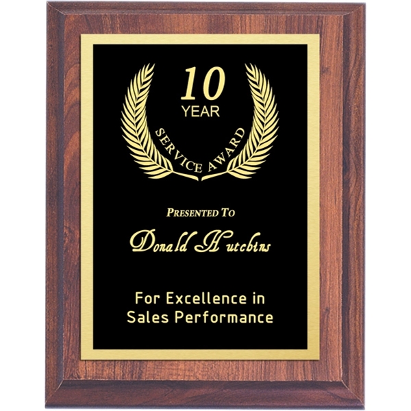 Digital Lasered Cherry Finish Award Plaque - Digital Lasered Cherry Finish Award Plaque - Image 0 of 0