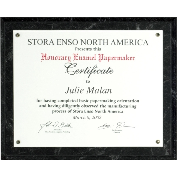 Marbled Black Certificate Holder Kit - Marbled Black Certificate Holder Kit - Image 0 of 0