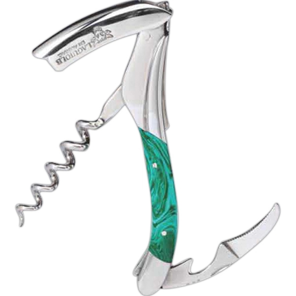 Laguiole en Aubrac Corkscrew - Green Malachite Handle - Laguiole en Aubrac Corkscrew - Green Malachite Handle - Image 0 of 1