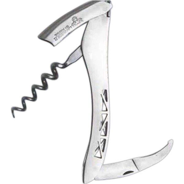 Laguiole en Aubrac Corkscrew - Polished Steel Handle - Laguiole en Aubrac Corkscrew - Polished Steel Handle - Image 0 of 1