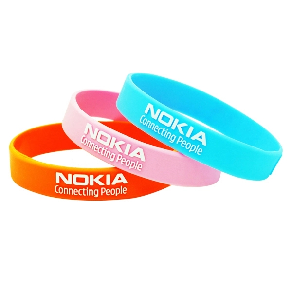 Embossed Printed Silicone Wristbands - Embossed Printed Silicone Wristbands - Image 2 of 4