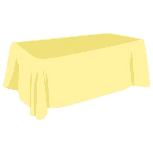 8 Ft. Blank Tablecloth Throw-Style - 8 Ft. Blank Tablecloth Throw-Style - Image 1 of 11