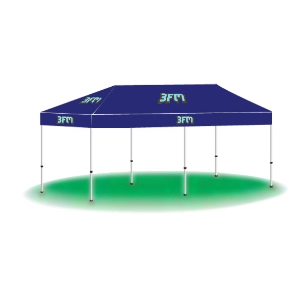 10' x 20' Custom Printed Tent Canopy-2 Color - 10' x 20' Custom Printed Tent Canopy-2 Color - Image 10 of 11