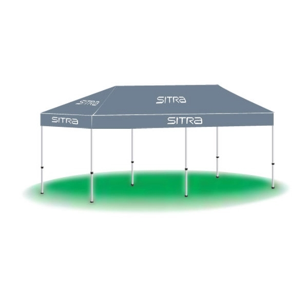 10' x 20' Custom Printed Popup Tent-1 Color - 10' x 20' Custom Printed Popup Tent-1 Color - Image 6 of 11