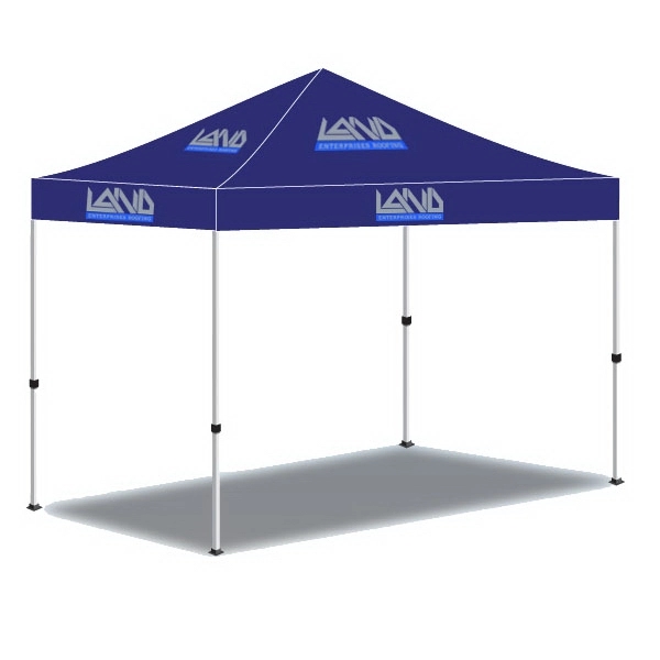 10'  x10' Custom Made Printed Canopy Tent-2 Color - 10'  x10' Custom Made Printed Canopy Tent-2 Color - Image 10 of 11