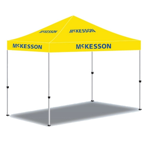 10'  x10' Custom Made Printed Canopy Tent-2 Color - 10'  x10' Custom Made Printed Canopy Tent-2 Color - Image 8 of 11