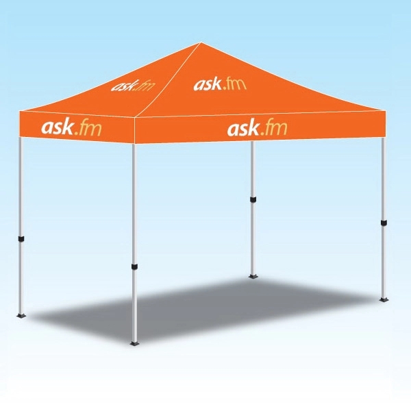 10'  x10' Custom Made Printed Canopy Tent-2 Color - 10'  x10' Custom Made Printed Canopy Tent-2 Color - Image 5 of 11