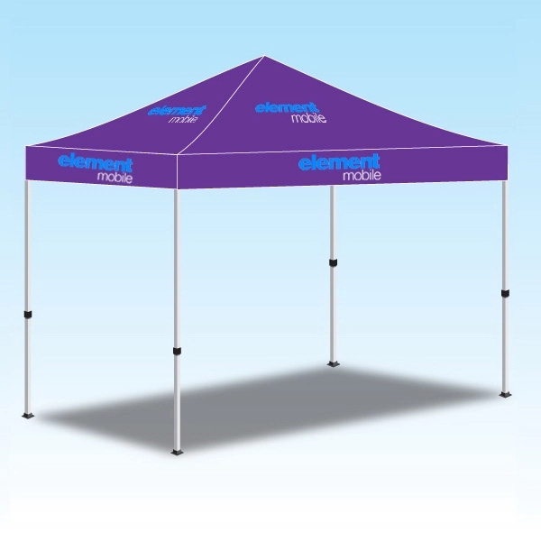 10'  x10' Custom Made Printed Canopy Tent-2 Color - 10'  x10' Custom Made Printed Canopy Tent-2 Color - Image 4 of 11
