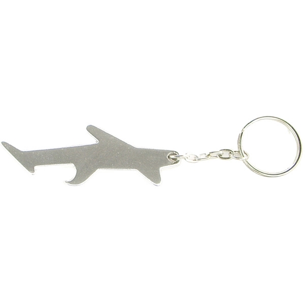 Plane / aircraft shape bottle opener keychain - Plane / aircraft shape bottle opener keychain - Image 1 of 4
