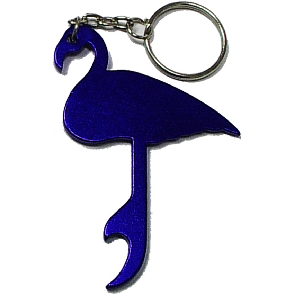 Flamingo shape bottle opener keychain - Flamingo shape bottle opener keychain - Image 2 of 5