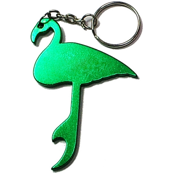 Flamingo shape bottle opener keychain - Flamingo shape bottle opener keychain - Image 1 of 5