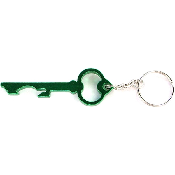 Key shape bottle opener keychain