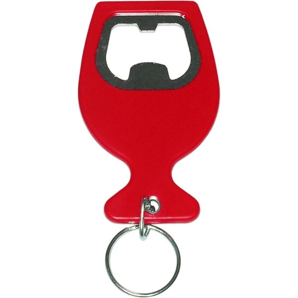 Wine cup shape bottle opener  key chain - Wine cup shape bottle opener  key chain - Image 2 of 4
