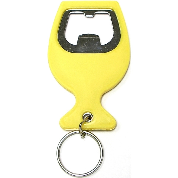 Wine cup shape bottle opener  key chain - Wine cup shape bottle opener  key chain - Image 1 of 4