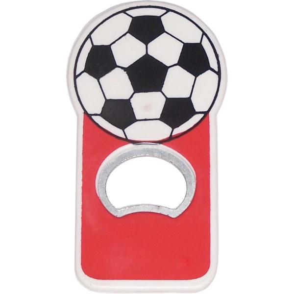 Jumbo size soccer shape magnetic bottle opener - Jumbo size soccer shape magnetic bottle opener - Image 1 of 3