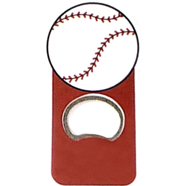 Baseball shape magnetic bottle opener - Baseball shape magnetic bottle opener - Image 1 of 2