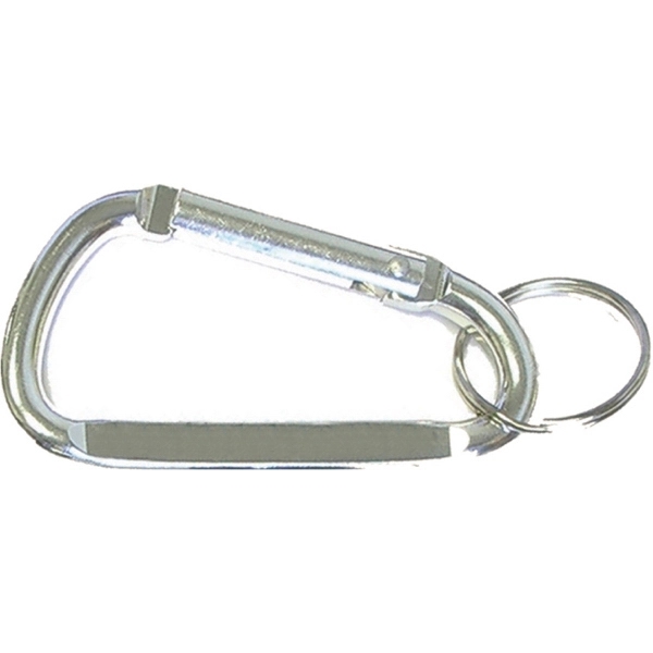 Carabiner with split key ring