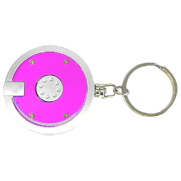 Coaster shape round flashlight key chain - Coaster shape round flashlight key chain - Image 3 of 4