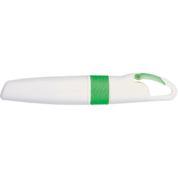 Highlighter pen with carabiner clip - Highlighter pen with carabiner clip - Image 2 of 3